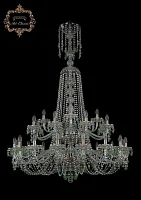 Люстра подвесная хрустальная 11.24.16+8+4.400.2d.XL-155.Br.V5001 Богемиа Арт Классик прозрачная на 28 ламп, основание бронзовое в стиле классический Люстра подвесная хрустальная 11.24.16+8+4.400.2d.XL-155.Br.V5001 Богемиа Арт Классик прозрачная на 28 ламп, основание бронзовое в стиле классический